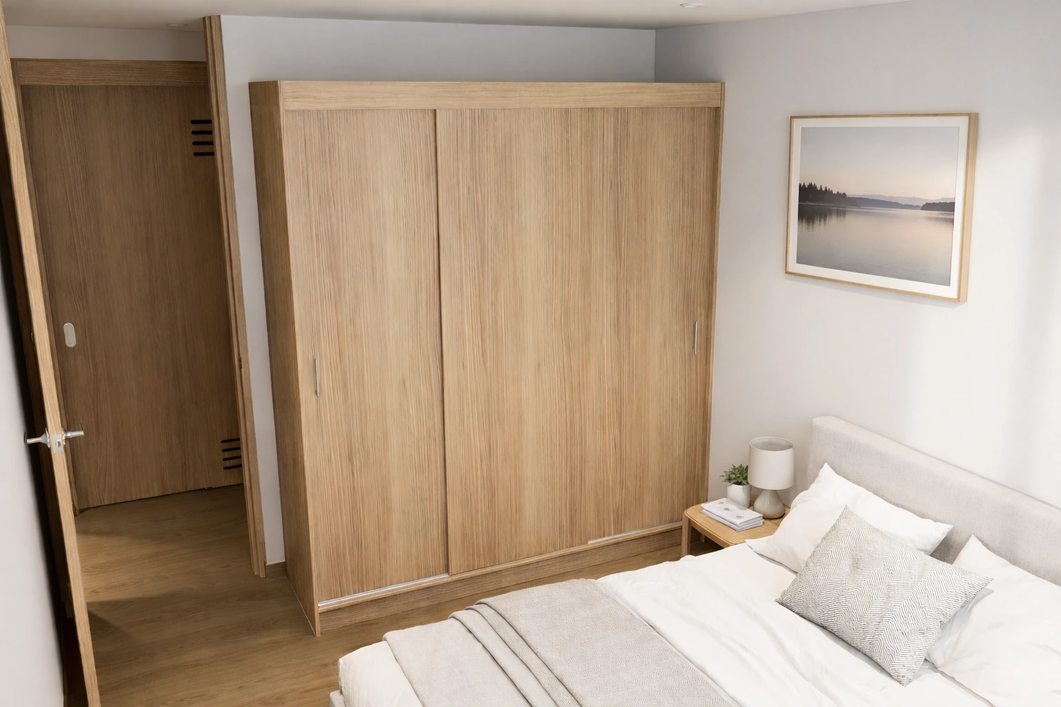 Habitación economica obra gris