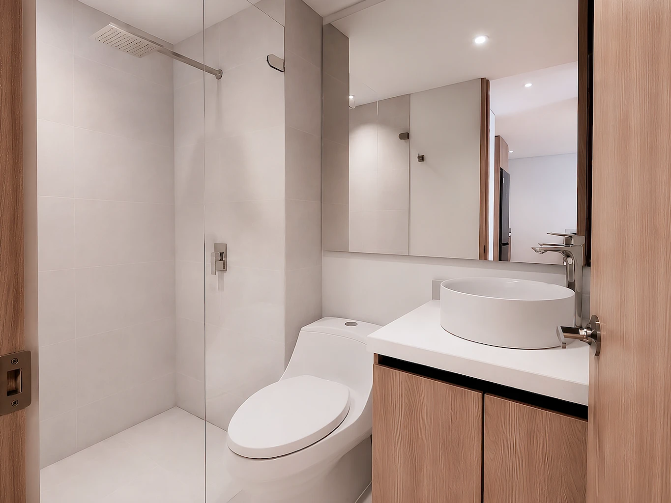 Baño apto obra gris NORD